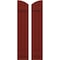 Ekena Millwork Americraft 3-Board (2 Batten) Wood Joined Board-n-Batten Shutters w/Ellipt Top, ARW101BE311X77MRH, PR ARW101BE311X77MRH - alternate 1